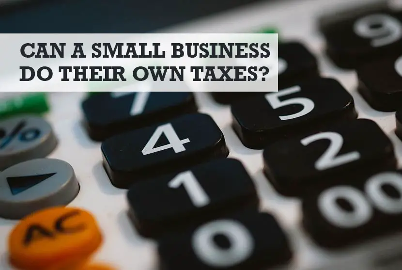 Can a Small Business Do Their Own Taxes