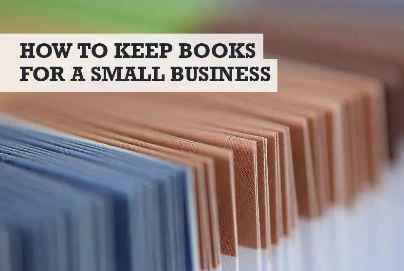 how to keep books for a small business